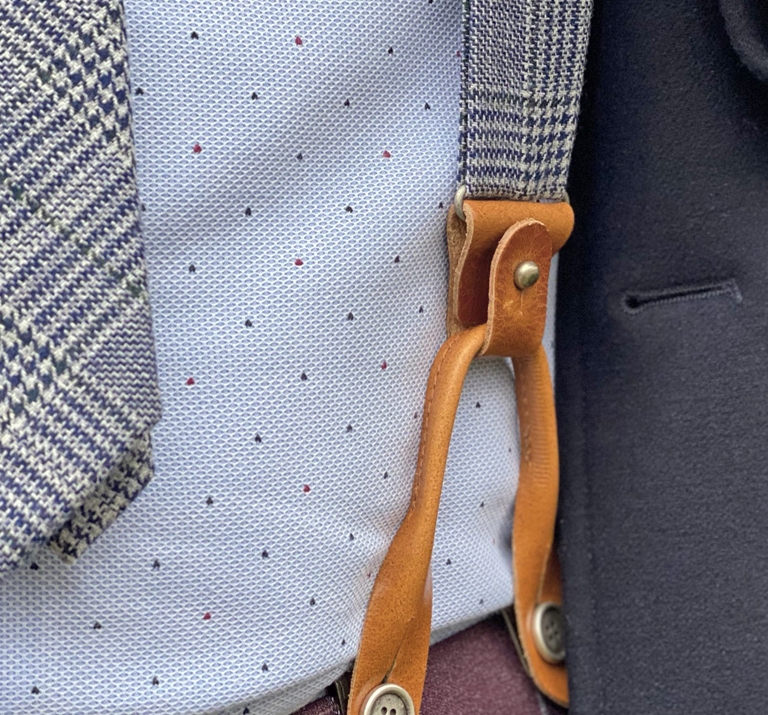 Suspenders parts grey
